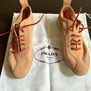 Prada Leather Sneakers (0724) - Never worn
